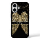 Girly Angel Wings Gold Sparkle Diamond Bijoux Chic