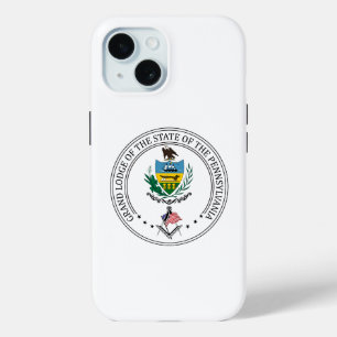 Coque Pour iPhone 15 Gîte de franc-maçonnerie de l'état de Pennsylvanie