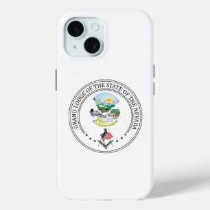 Coque Pour iPhone 15 Gîte de franc-maçonnerie de l'état du Nevada