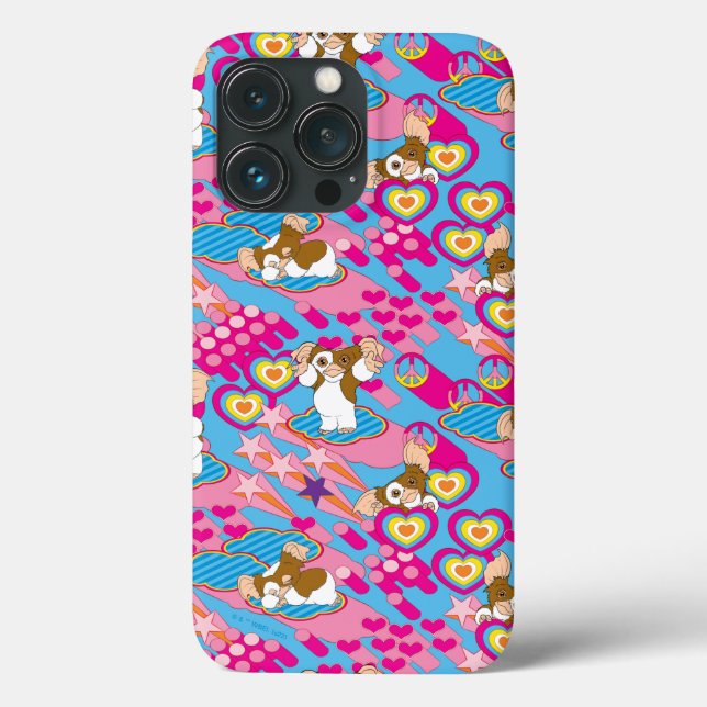 Coques Case-Mate iPhone Gizmo | Pink Peace & Love Motif (Verso)