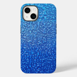 Coque Pour iPhone 14 Glace Sur Métal Bleu