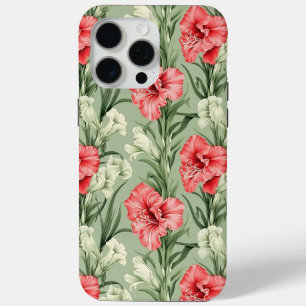 Coque iPhone 15 Pro Max Gladioli Floral Botanique Impression Design dur
