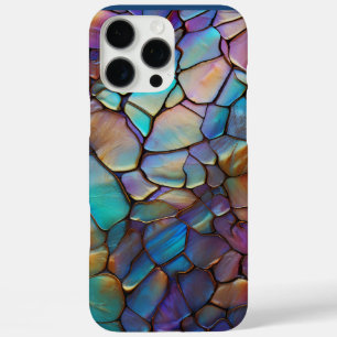 Coques iPhone 16 Pro Max Glam Iridescente Opal Gemstone Tissu