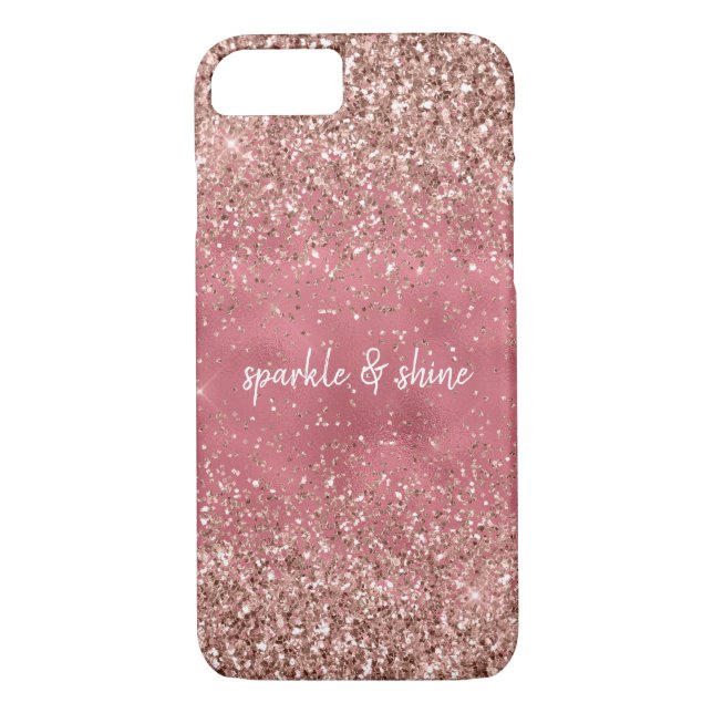 Coques Case-Mate iPhone Glam rose parties scintillant brillante (Dos)
