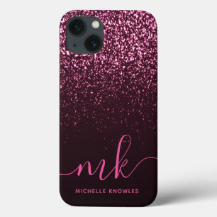 Case-Mate iPhone Case Glam Rose Parties scintillant rose moderne Script