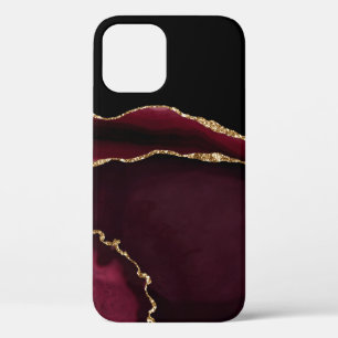 Case-Mate iPhone Case Glamour Marbre Agate Chic Black Purple Gold