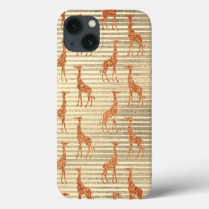 Case-Mate iPhone Case Glitterie Giraffe sur huile d'or