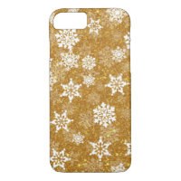 Glitterie or de vacances Snowflakes