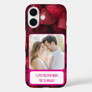 Coque Pour iPhone 16 Glittery Love When You're Hangry