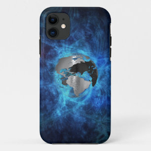 Etui iPhone Case-Mate Globe de la terre en métal