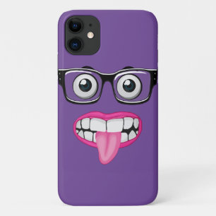 Case-Mate iPhone Case globes oculaires avec lunettes et bouche