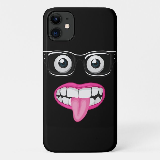 Coques Case-Mate iPhone globes oculaires avec lunettes et bouche (Dos)