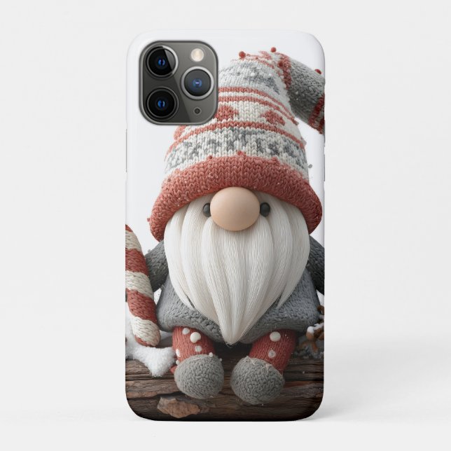 Coques Case-Mate iPhone Gnome de Noël mignonne avec un Sucre de canne sur  (Dos)