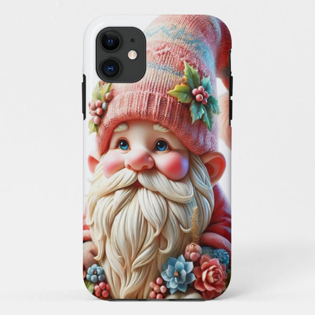 Coques Case-Mate iPhone Gnome en fleurs  (Dos)