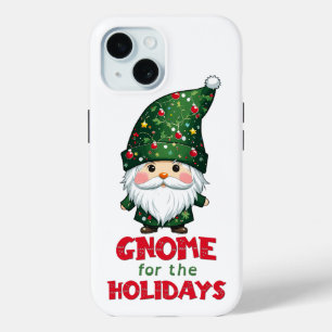 Coque Pour iPhone 15 Gnome Pour Les Vacances Drôle & Adorable Noël