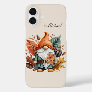 Coques iPhone 16 Plus gnome saisonnier ajouter un nom