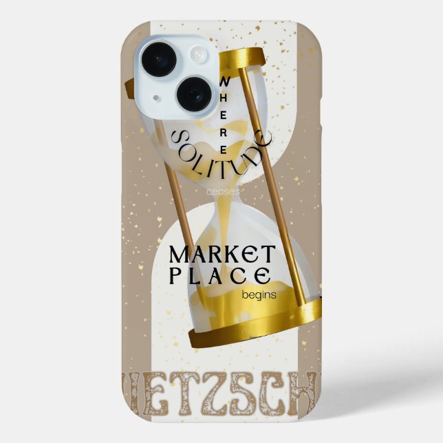 Coques Case-Mate iPhone Gold Art Nouveau Introvert Philosophie citation (Verso)