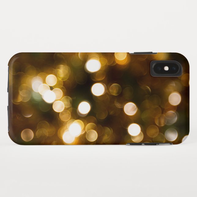 Coques Case-Mate iPhone Gold Bokeh (Dos (Horizontal))