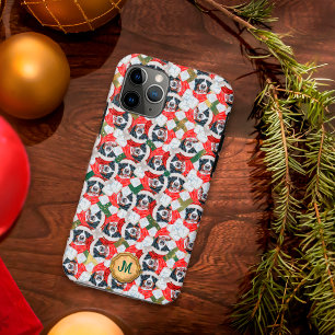 Case-Mate iPhone Case Gold Green Bernese Mountain Chien Mignon Noël