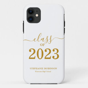 Case-Mate iPhone Case Gold Script Class of 2023 Graduation