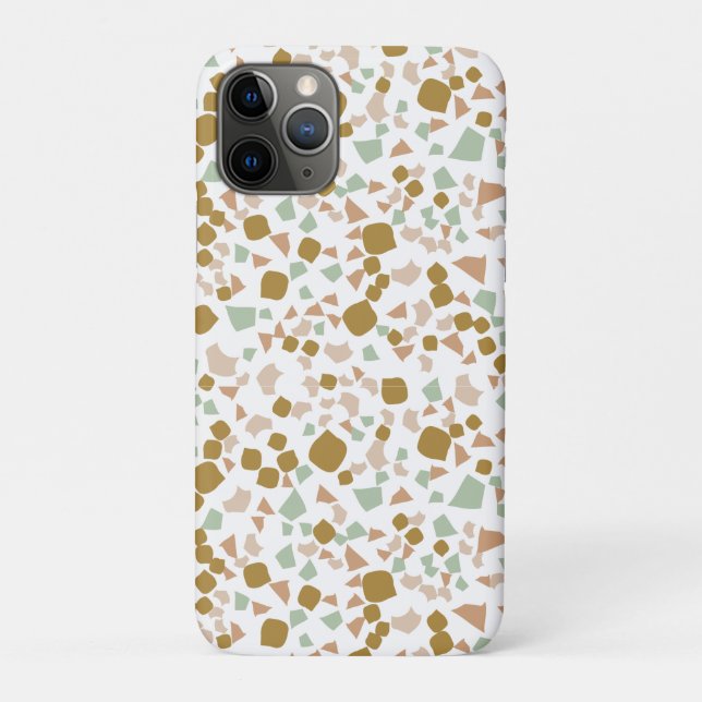 Coques Case-Mate iPhone Gold terrazzo Minimal moderne (Dos)