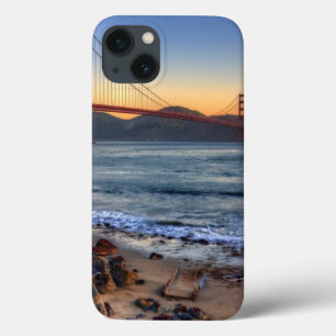 Etui iPhone 13 Golden gate bridge de traînée de San Francisco Bay