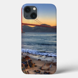 iPhone 13 Case Golden Gate Bridge from San Francisco bay trail.