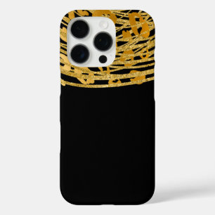 iPhone 16 Pro Case Golden Glam Cheetah Imprimer Poster de animal exot