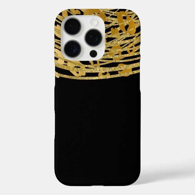 Coques Case-Mate iPhone Golden Glam Cheetah Imprimer Poster de animal exot (Verso)
