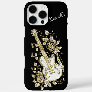 Coques iPhone 16 Pro Max Golden Guitar frappe Parfait Chord