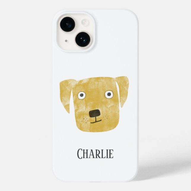 Coques Case-Mate iPhone Golden Labrador Retriever Chien personnalisé (Verso)
