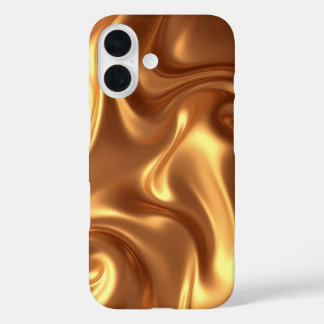 Coque Pour iPhone 16 Golden liquid i phone 16 cover 