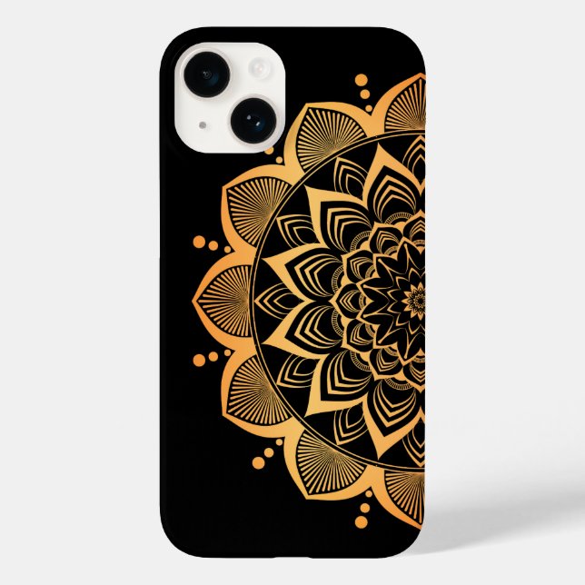 Coques Case-Mate iPhone Golden Mandala Design (Verso)