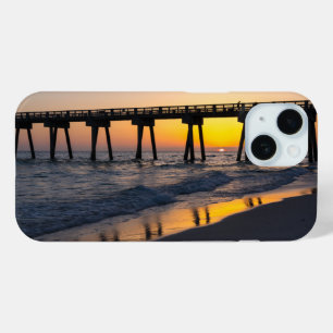 Coque Pour iPhone 15 Golden Panama City Beach Sunset réflexions