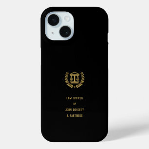 Coque Pour iPhone 15 Golden Scales of Justice