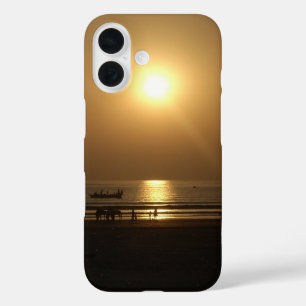 Coque Pour iPhone 16 Golden Summer Sunset Réflexion sur la plage