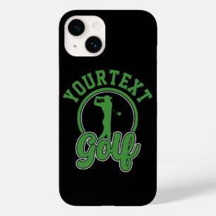 Coque Pour iPhone 14 Golf personnalisé AJOUTER NOM Retro Pro Golfer Swi