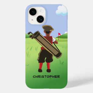 Coque Pour iPhone 14 Golfeur personnalisé par amusement sur le terrain