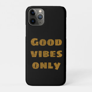 Case-Mate iPhone Case Good Vibes uniquement Parties scintillant noire