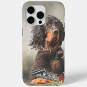 Coque iPhone 15 Pro Max Gordon Setters, Passion pour les oiseaux, Art