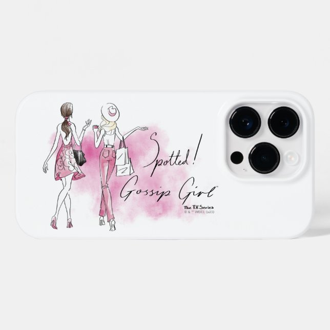 Coques Case-Mate iPhone Gossip Girl - Spotted! (Verso (horizontal))