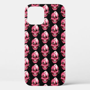 Case-Mate iPhone Case Gote Goth Funny Pink Motif crâne