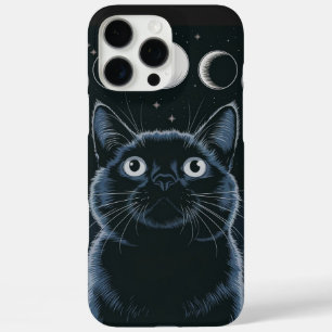 Coques iPhone 16 Pro Max Goth Chat noir, Goth Cadeau, Heure de sorcière Cha