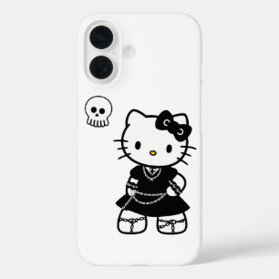 Coque Pour iPhone 16 Gothic Kawaii Kitty – iPhone / iPad esthétique Emo