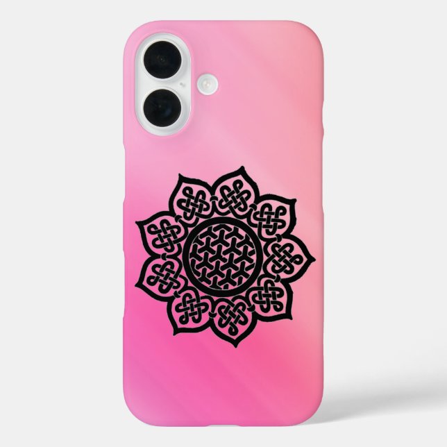 Coques Case-Mate iPhone GOTHIC SOLEIL Noir rose Celtique noeuds (Verso)