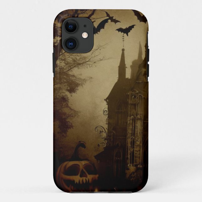 Coques Case-Mate iPhone Gothique/Halloween/automne/citrouille (Dos)