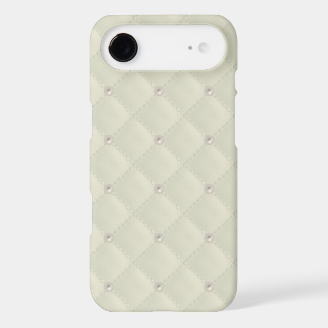 Coques Case-Mate iPhone Goujon crème de perle piqué (Verso)