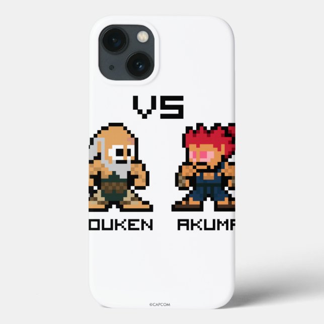 Coques Case-Mate iPhone Gouken VS Akuma 8 bits (Verso)