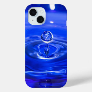 Coque Pour iPhone 15 Goutte d'eau bleue cool