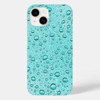 gouttelettes d'eau aquamarines